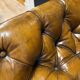 Set of 2 leather club chairs