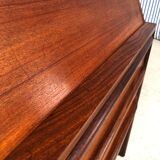 Vtg Mid Century Teak Bureau Chest Drawers Sideboard Desk Scandinavian Danish