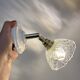 Vintage glass cut lampshade - tableware collection -