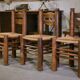 Ensemble de 6 chaises attribuées à Charles Dudouyt 1950’s