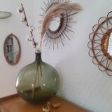 Oval wicker mirror 38 cm