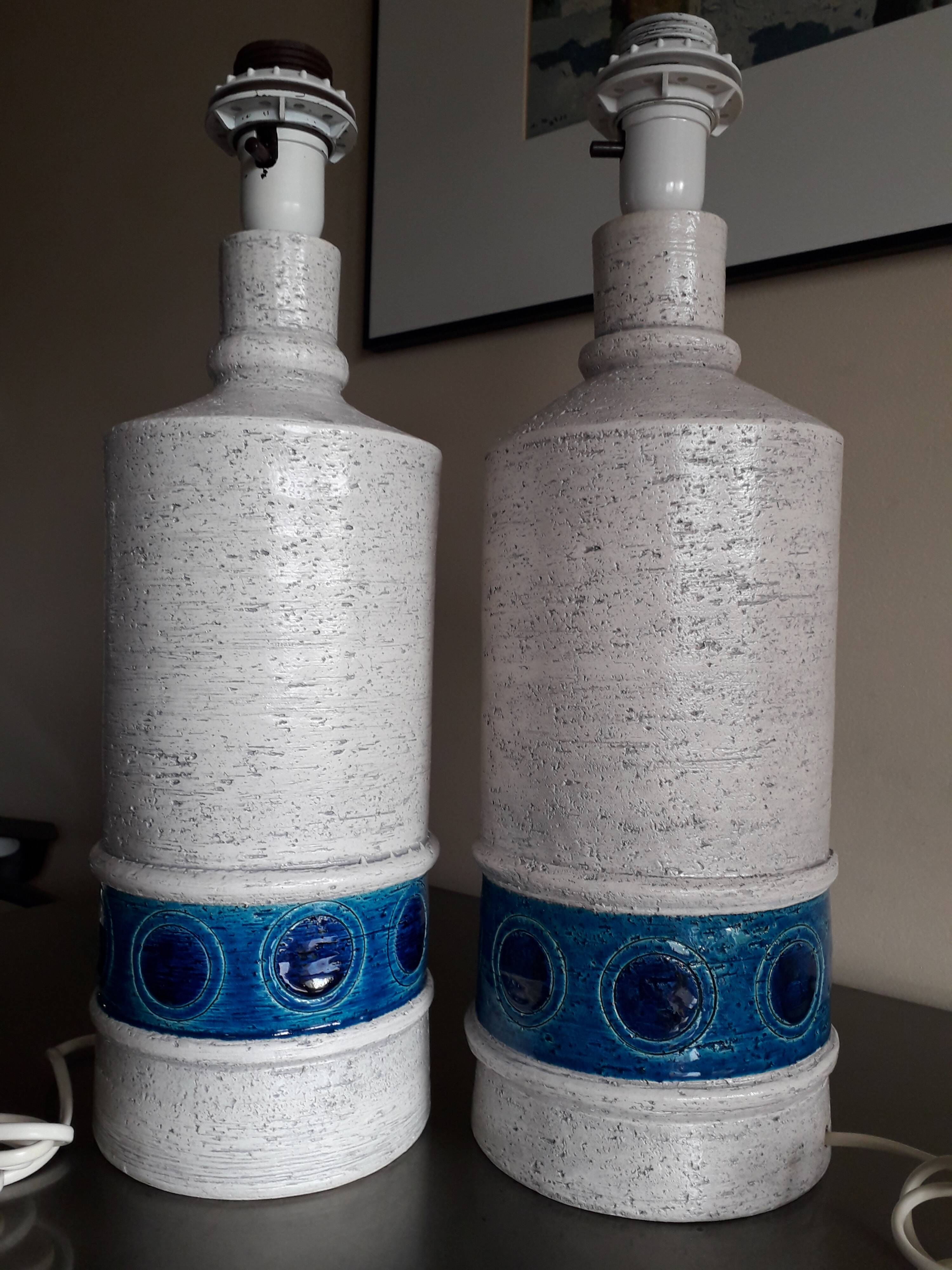 Pair of lamps by Aldo Londi for Bitossi