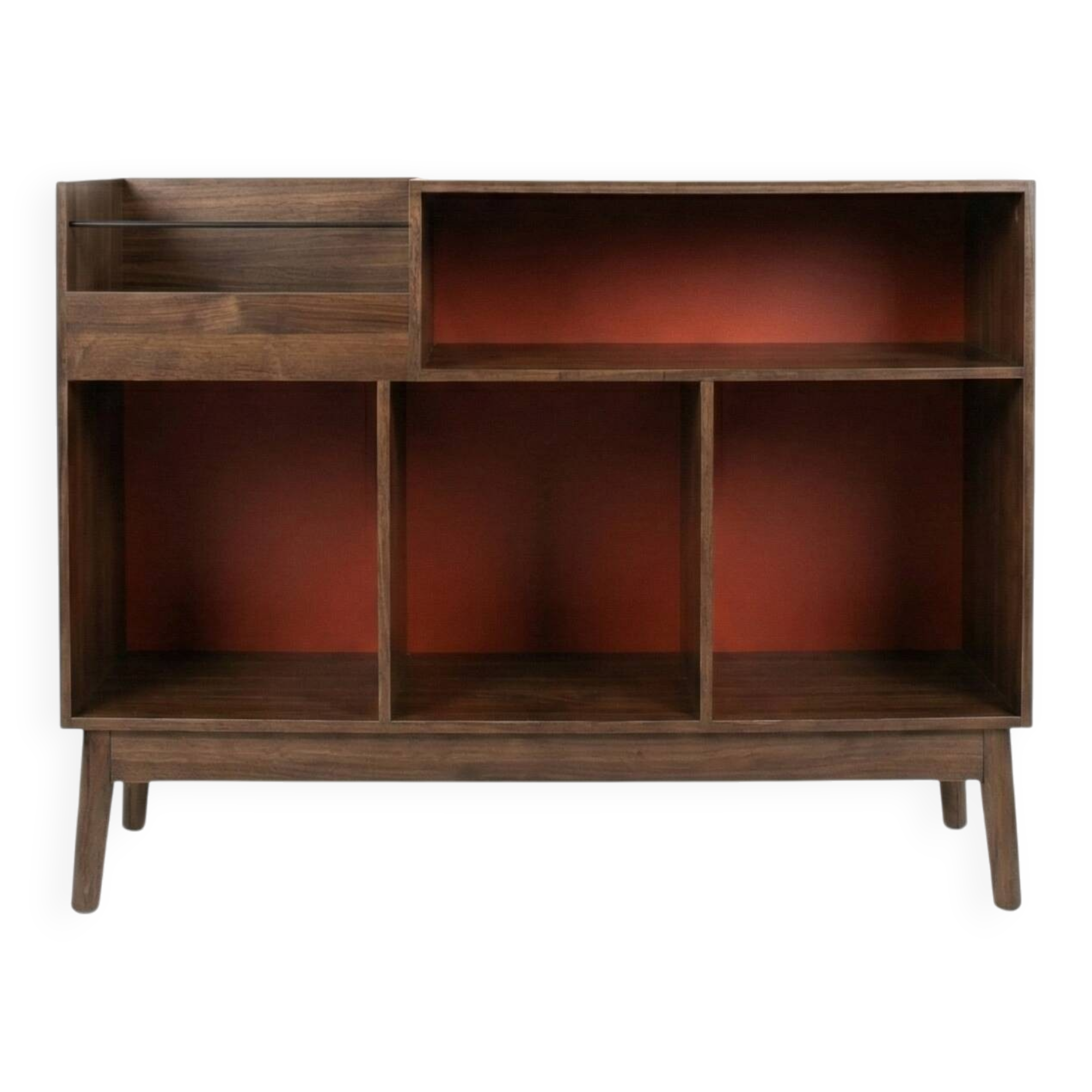 Scandinavian "Mid-Century" Enfilade in Wood – Vinyl & Hi-Fi Furniture