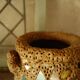 French Folk Art Mosaic Vase Pique Assiette