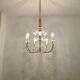 Crystal Glass Chandelier by Vereinigte Werkstätten Collection