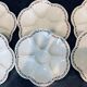 Assiettes a huitres anciennes porcelaine limoges bernardaud 1900