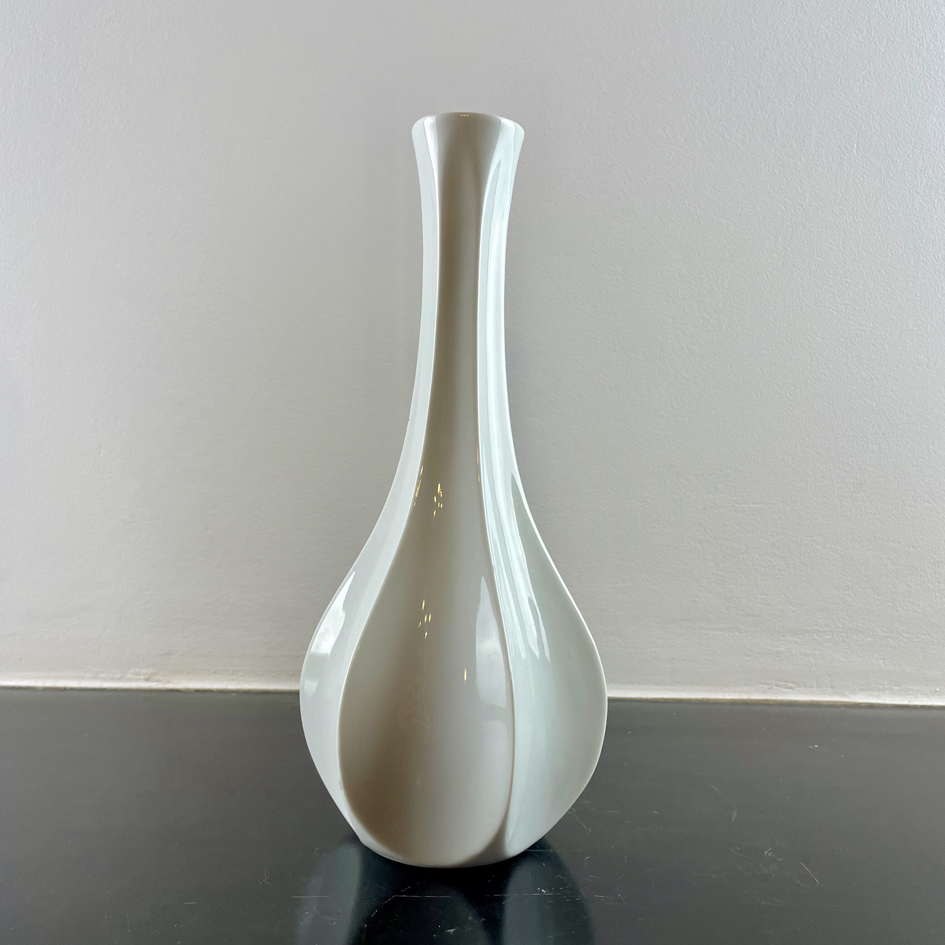 Drop-shaped vase Gerold Porzellan, Bavaria, West Germany