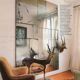 Handcrafted industrial mirrors made to measure with an authentic hand-aged finish, L without a frame.
