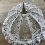 Vintage crochet lampshade