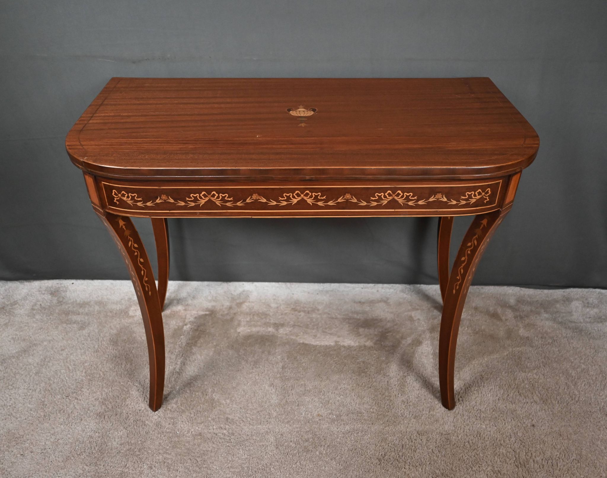 Mahogany Game Console Table – 1920