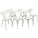 Set of 6 Gray Formica Chairs Chrome Dining Room Chairs Sixties