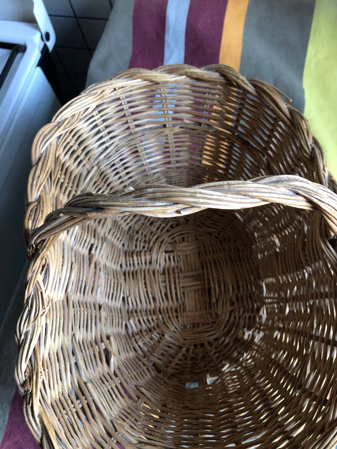 Old wicker basket