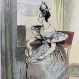 Poster fixed on paper after Achille Devéria