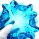 Sculptural Coupe Murano — "Bullicante" Aquamarine Blue — 1950