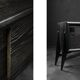 Mid-Century Modern Scandinavian Buffet in Dark Raw Oak with Wooden Handles, 1960s