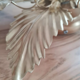 Golden brass flower wall lamp