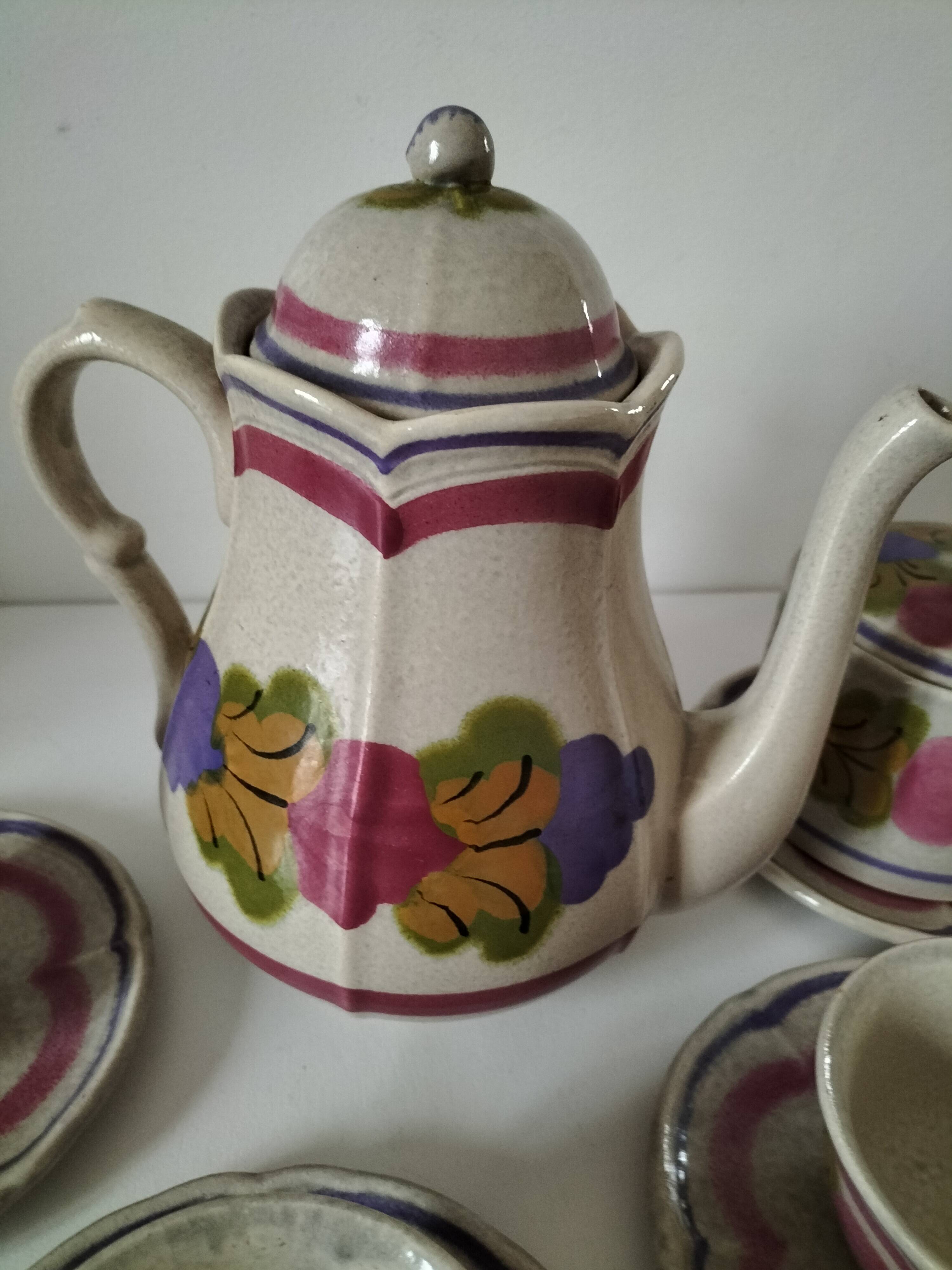 Ninon Coffee Service from Pornic Earthenware