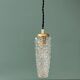 Vintage glass tulip suspension with diamond tip (SE10)