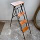 Metal and wood workshop ladder 4 steps