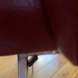 Pair of vintage armchairs in imitation leather from the 60s/70s