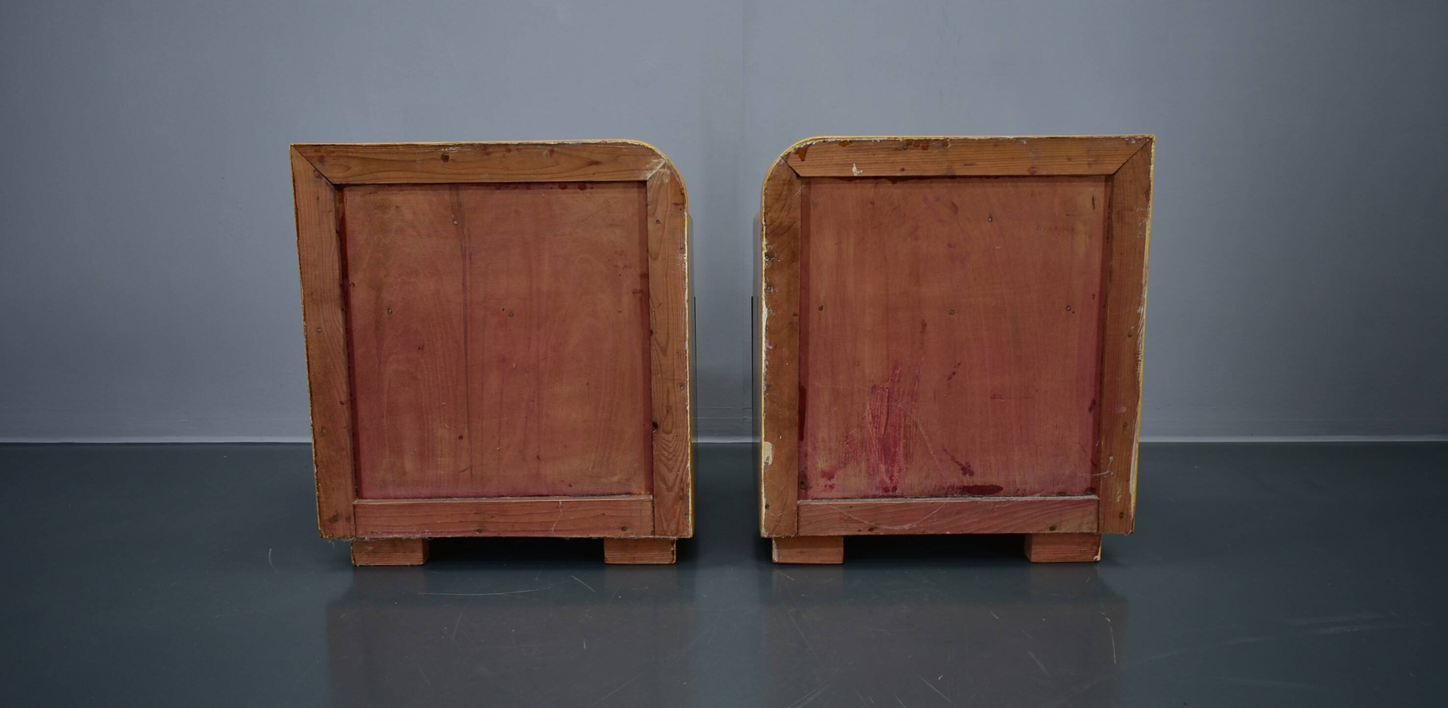 Set of Two Art Deco Night Stands Czechoslovakia , 1939s