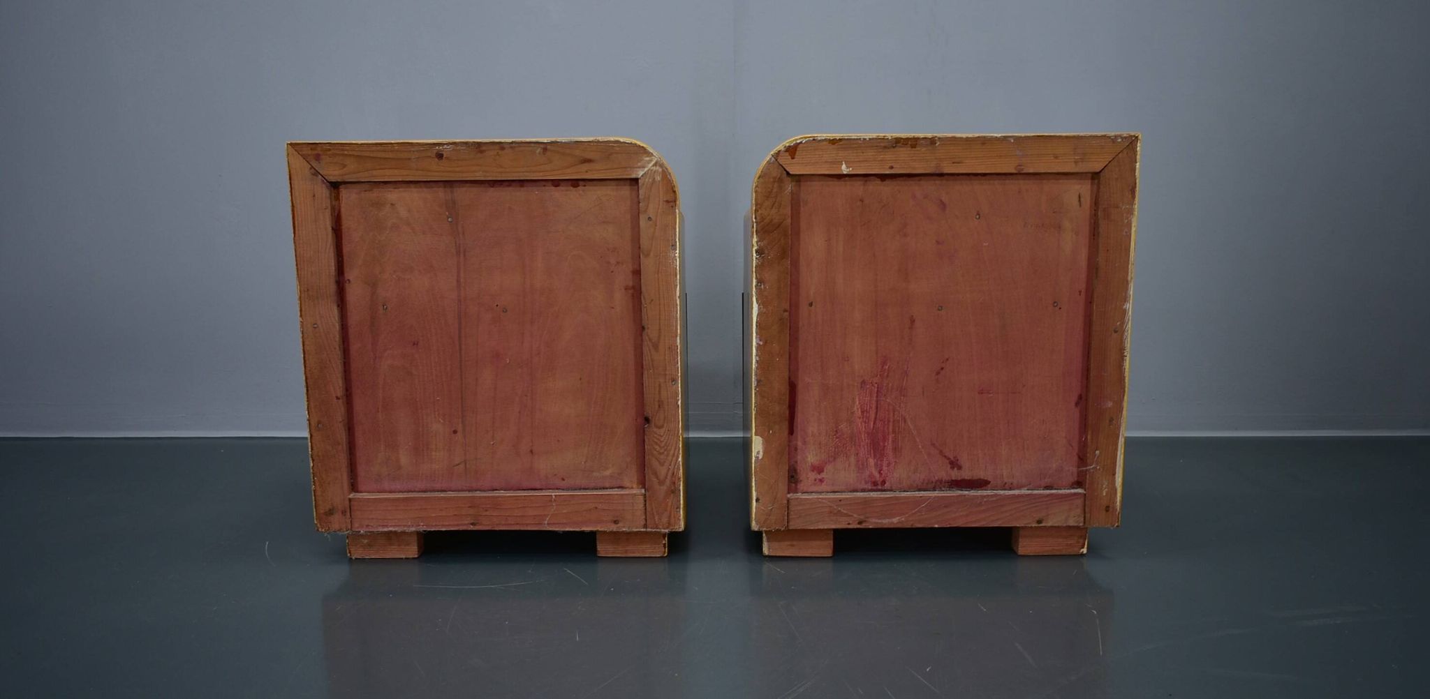 Ensemble de deux tables de chevet Art Déco Tchécoslovaquie, années 1939