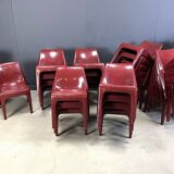 Space age dining chairs by Schroeder Henzelmann, 1970s