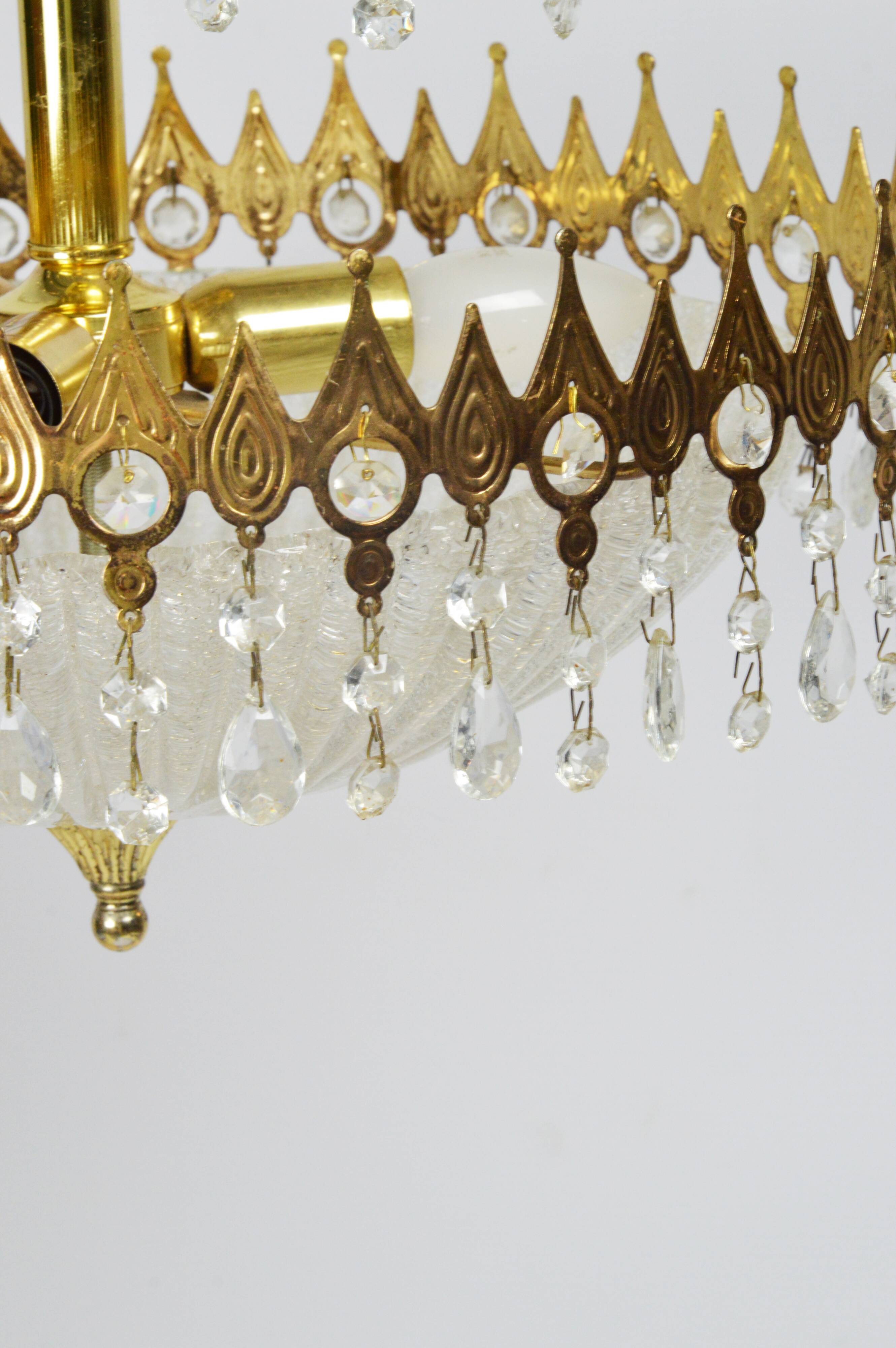 Crystal chandelier, Germany, 1970s