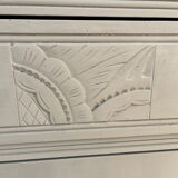 Wooden art deco chest of drawers