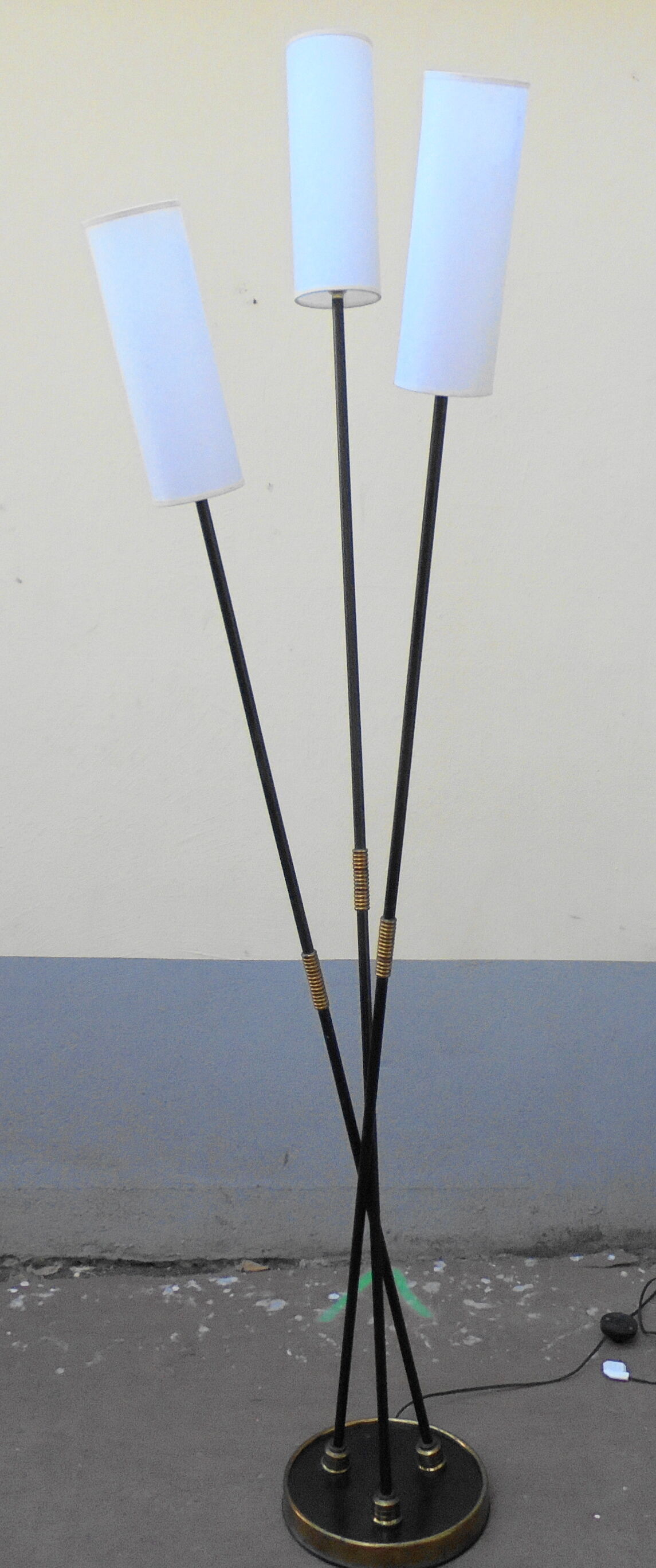 Lampadaire 3 branches modulable des années 50