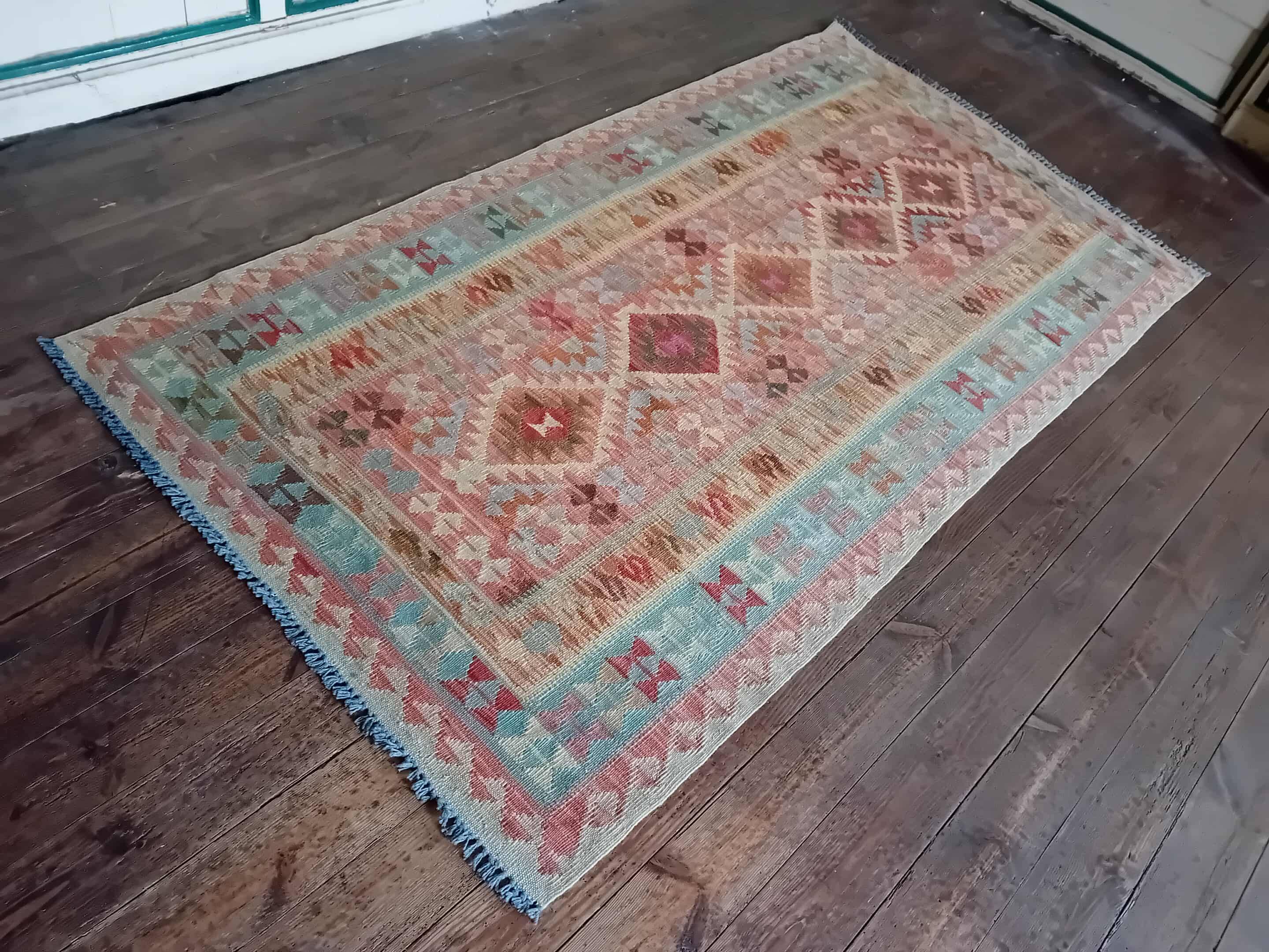 Kilim Afghan fait main 220x118cm