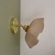 Vintage pink opaline lampshade wall lamp