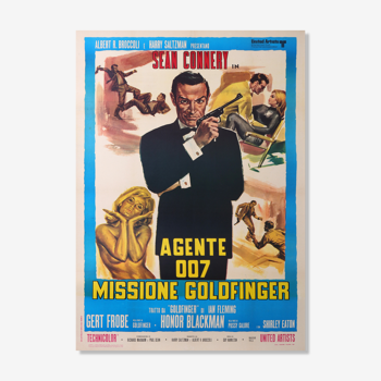 James bond964 agent 007 film Missione Goldfinger  139x99,5 cm affiche film