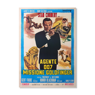 James bond964 agent 007 film Missione Goldfinger  139x99,5 cm affiche film