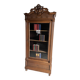Antieke eiken houten boekenkast, vitrinekast, winkelkast, servieskast.