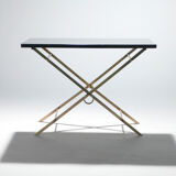 60s brass lacquered side table