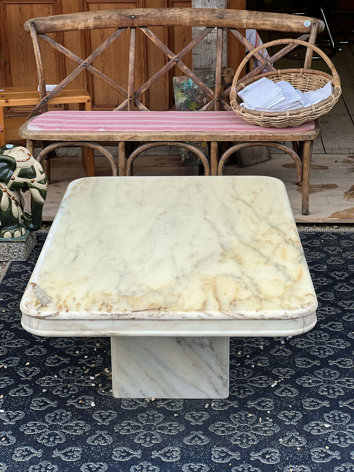Marble coffee table