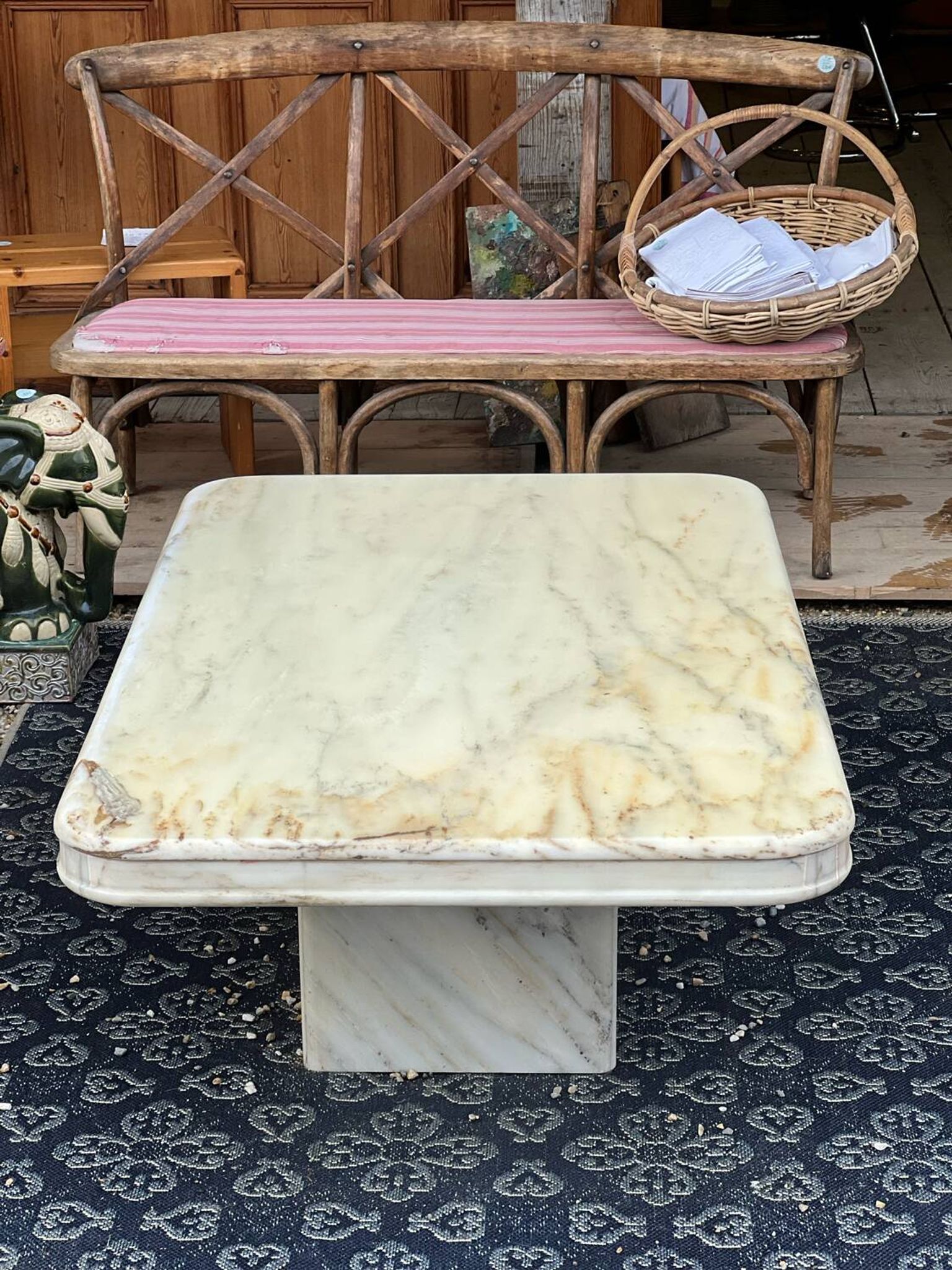 Marble coffee table