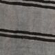 Striped Pattern Gray & Black Vintage Kilim Rug, 188x267Cm