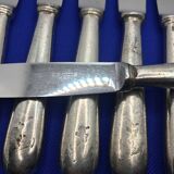 Set of 6 small silver-plated Navy knives from Ercuis