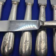 Set of 6 small silver-plated Navy knives from Ercuis
