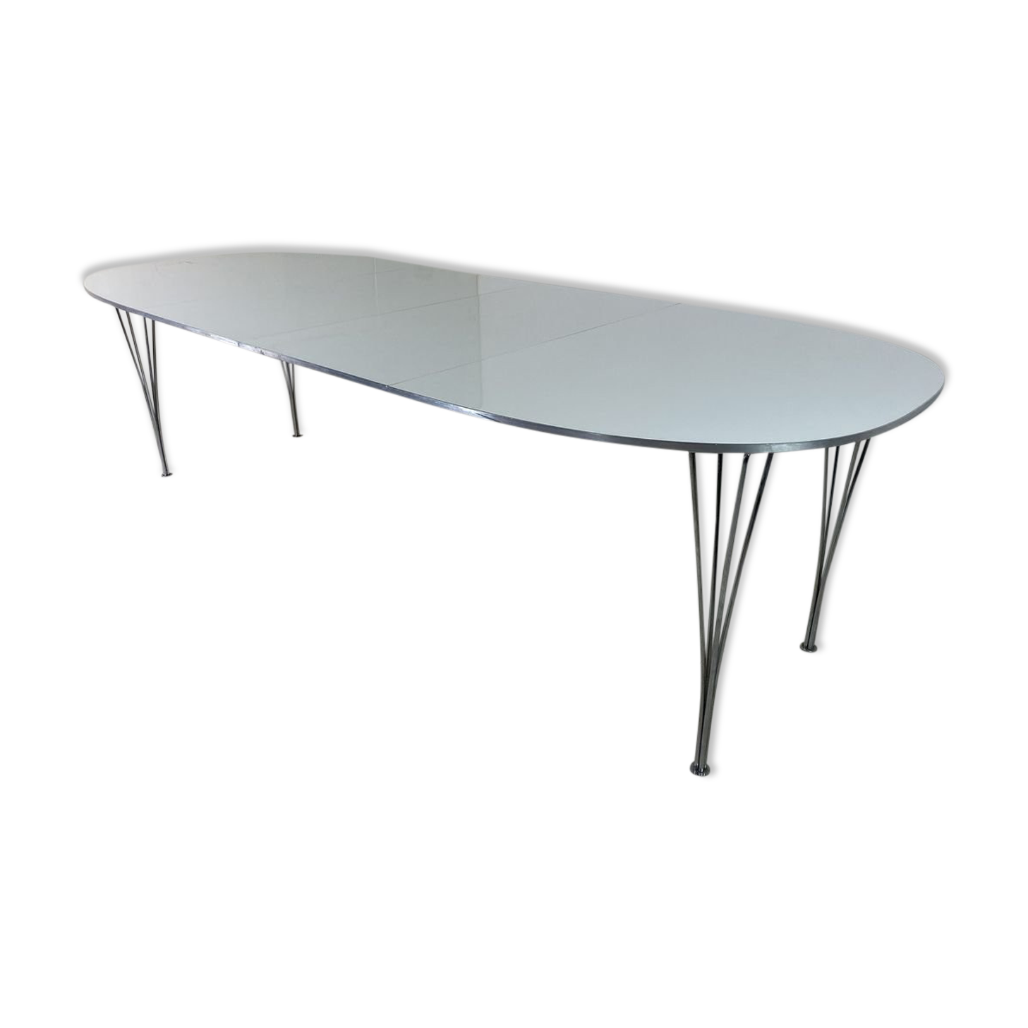 Table de salle à manger Ellipse extensible par Piet Hein pour Fritz Hansen 1990s