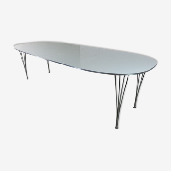 Ellipse dining table expandable by Piet Hein for Fritz Hansen 1990s