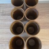 Lot de 8 gobelets en grès