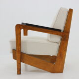 1930's unique cubist armchair, Czechoslovakia
