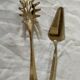 Silver metal cutlery