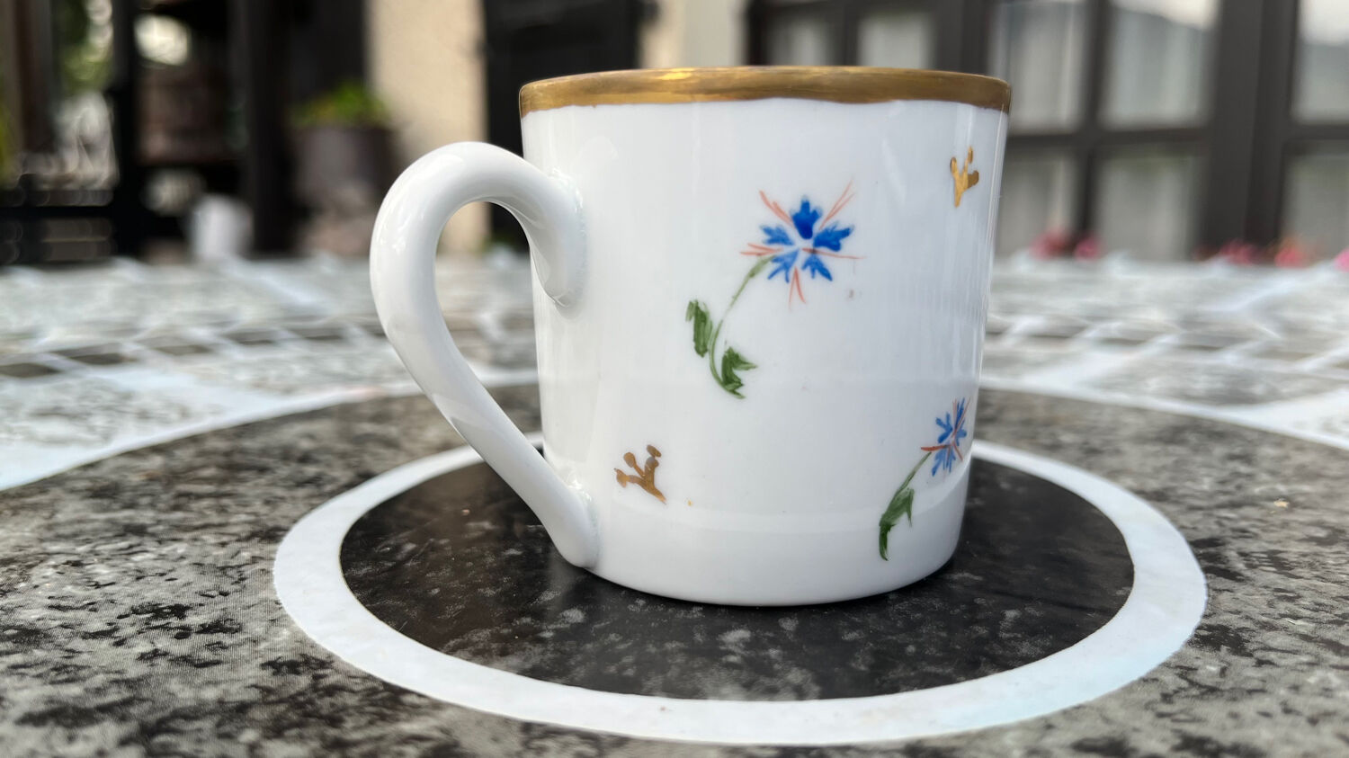 Set of 6 Bianca porcelain coffee cups