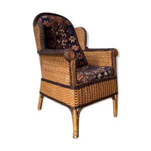 fauteuil en osier en