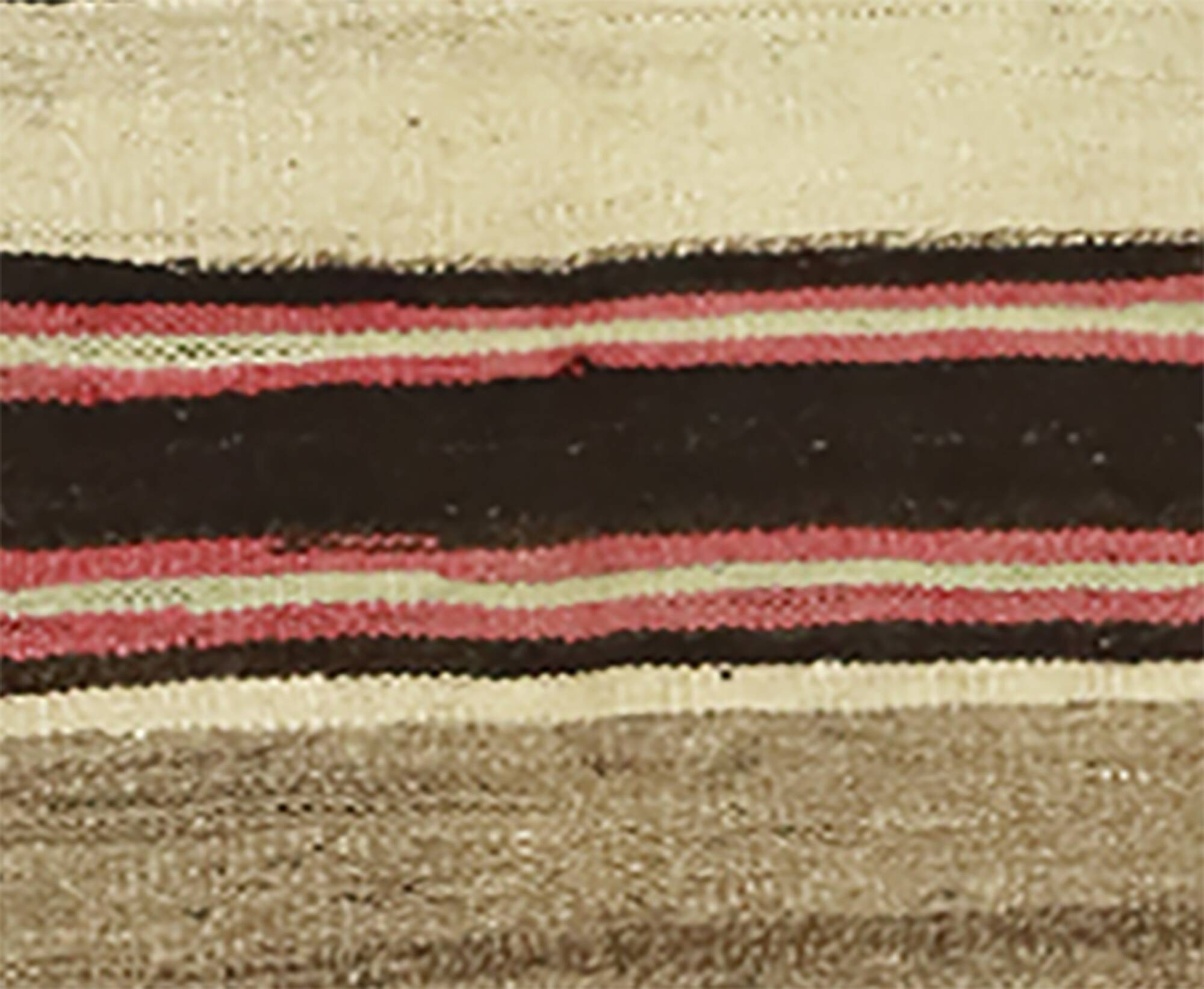 Turkish Kilim Yuruk 185x281 cm Striped Beige Brown Vintage Anatolian