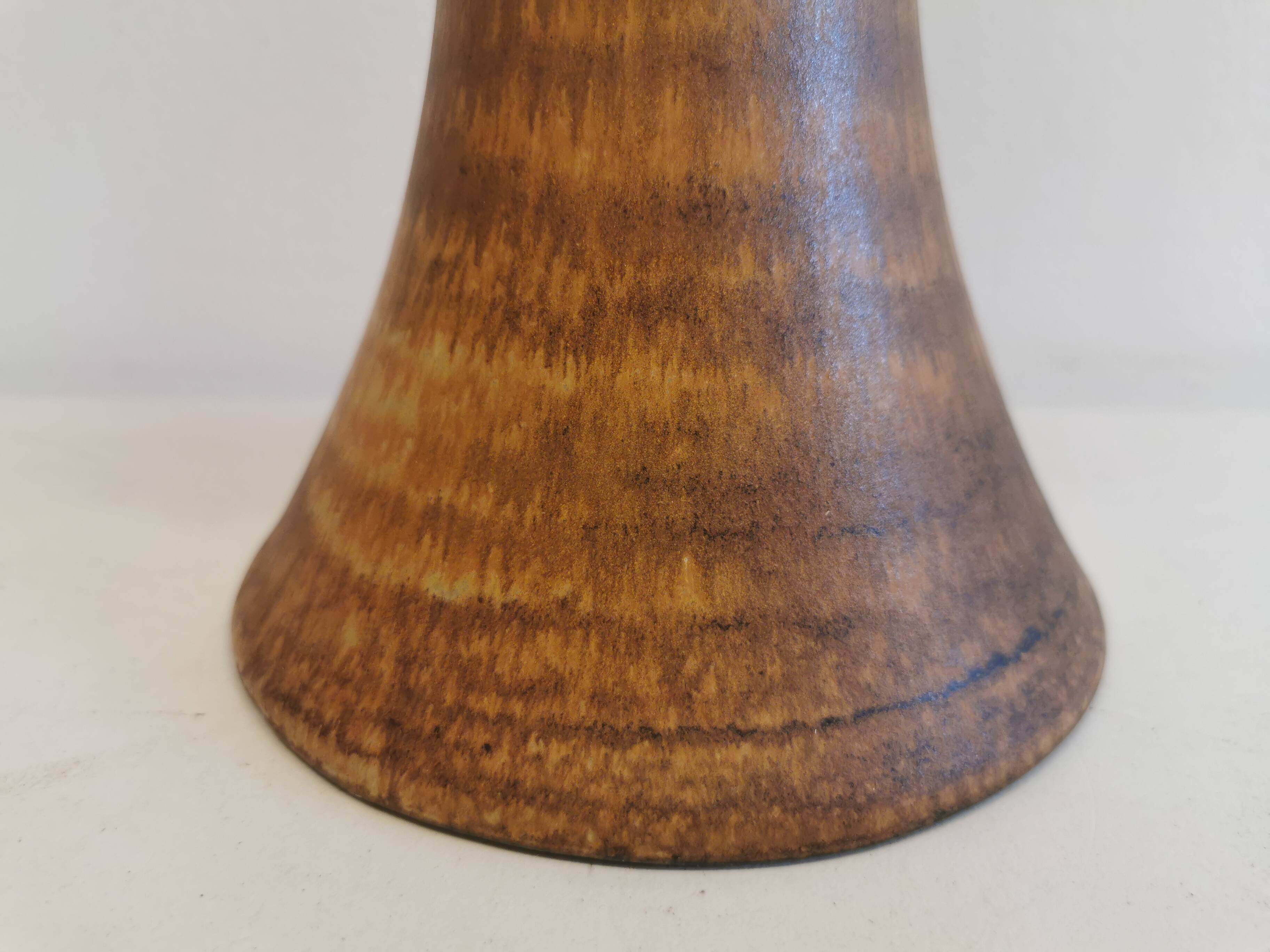 Ceramic table lamp.  Designed by Bruno Karlsson (BK) for Ego Stengods Ateljé in Sweden.